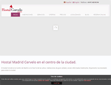 Tablet Screenshot of hostalcervelo.com